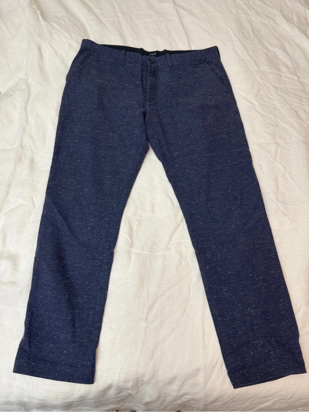 Men's Navy Speckled Casual Pants